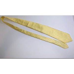 John W. Nordstrom Signed Yellow Geometric Shape Men's Silk Necktie